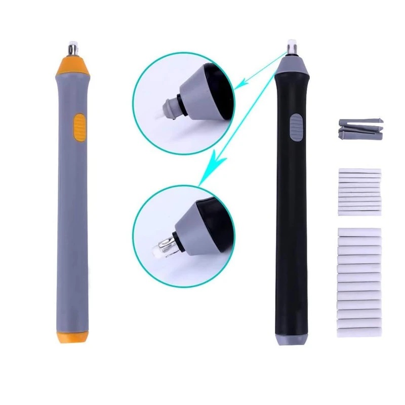 پاک‌کن برقی رودگر(RODGER) | تنها پاک‌کن حرفه‌ای هنری ایران | دو سر 5mm و 2.3mm | مناسب سیاه‌قلم و تذهیب | هنر افق