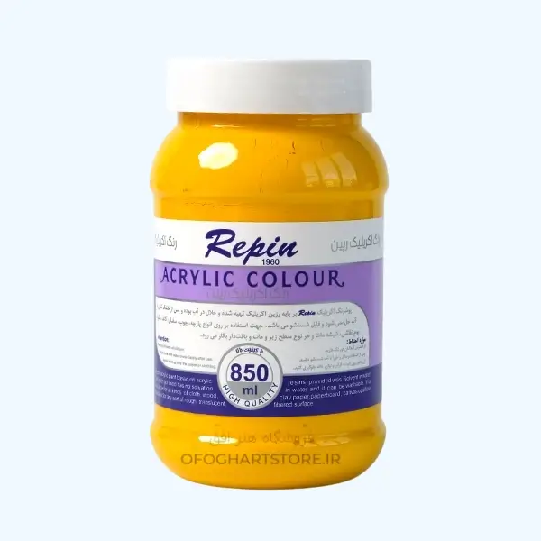 خرید و قیمت رنگ اکریلیک رپین ساده 850 میل