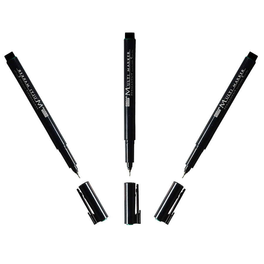 ماژیک نازک یوشیدا سری S | نوک فوق باریک 0.3mm | جوهر ضد آب ماندگار | ساخت ژاپن (Uchida) | هنر افق