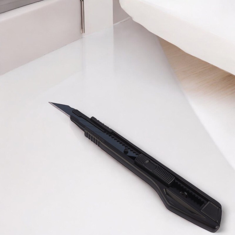 کاتر پلاستیکی هومان مدل PX1020 | تیغه 9mm قابل تعویض | ریل فلزی مقاوم | طراحی 6 تکه | ضدلغزش | هنر افق